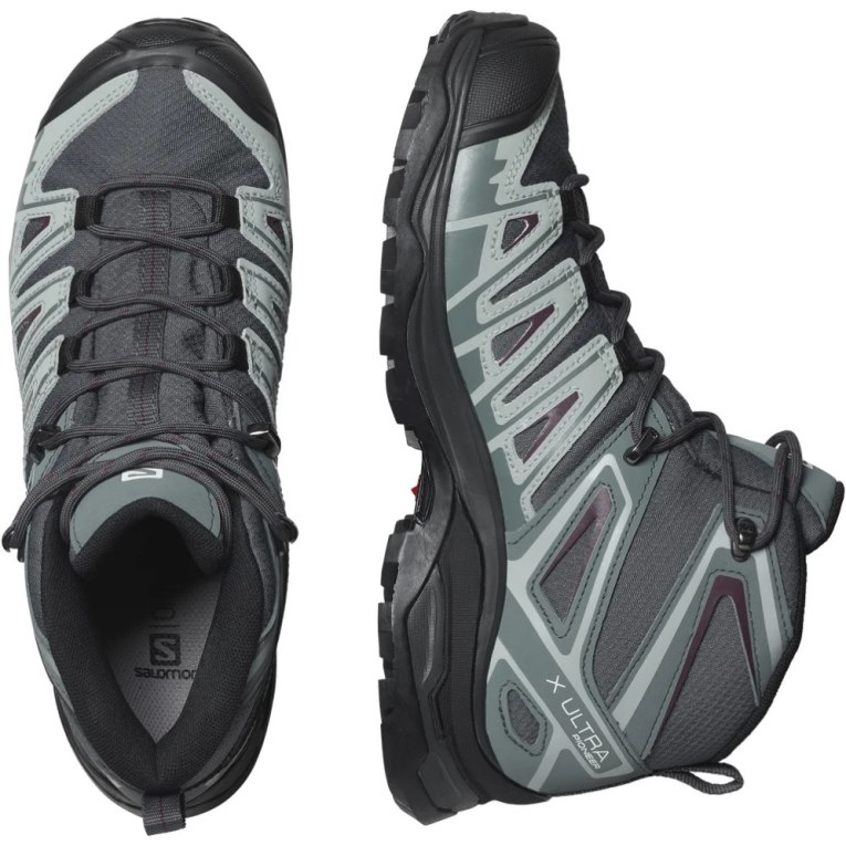 Botas Montaña Salomon X Ultra Pioneer Mid CSWP Mujer Grises Oscuro | MX LVOK214